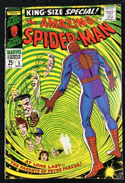 Amazing Spider-Man Annual (1968) #5 VG+ (4.5) 1st app Peter Parker's Parents