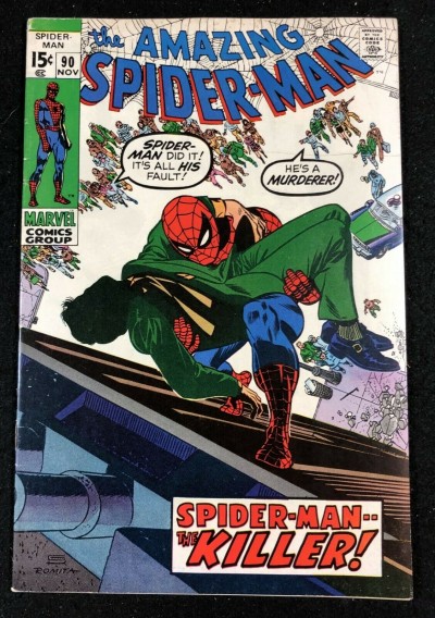Amazing Spider-Man (1963) #90 FN+ (6.5) death of Captain Stacey (Gwen's father)