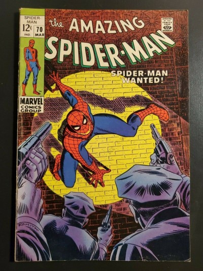 Amazing Spider-Man 70 (1968) F (6.0) 1st app. Vanessa Fisk in cameo |