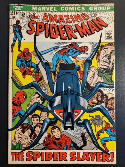 Amazing Spider-Man (1972) #105 VF (8.0) vs Spider Slayer|