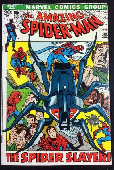 Amazing Spider-Man (1963) #105 VG/VF (5.0) versus Spider-Slayer