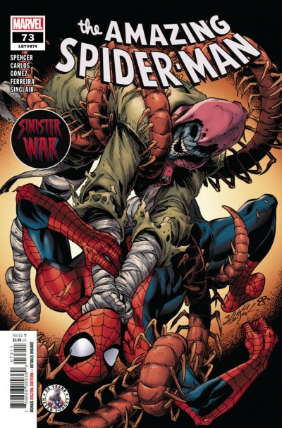 Amazing Spider-Man (2018) #73 (874) VF/NM Mark Bagley Cover Sinster War Tie-In