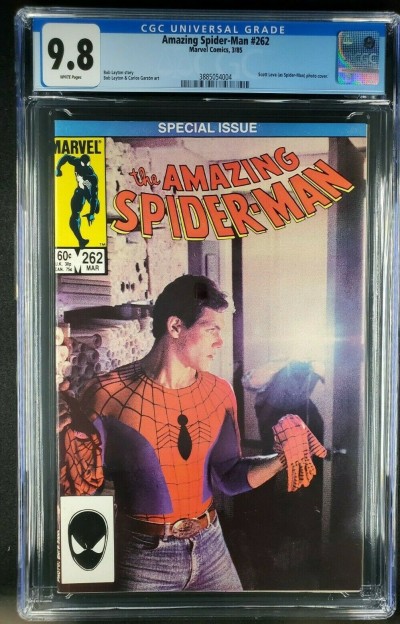 Amazing Spiderman #262 (1985) CGC 9.8 NM/M WP Scott Leva photo cover 3885054004|