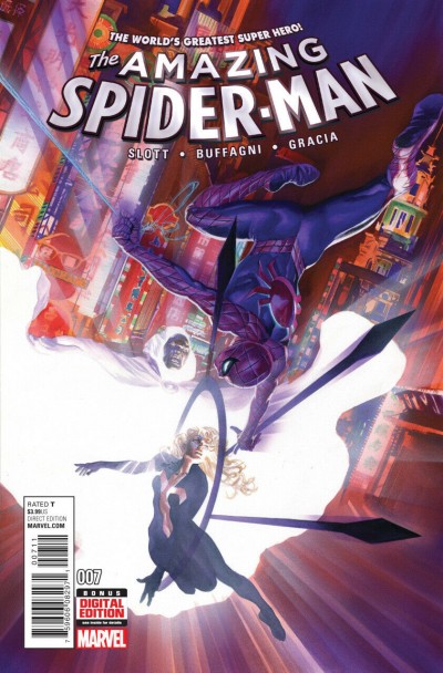 Amazing Spider-man (2015) #7 VF/NM Alex Ross Cover Cloak and Dagger App
