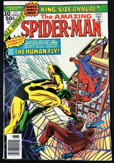 Amazing Spider-Man Annual (1976) #10 VF- (7.5) vs Original Human Fly
