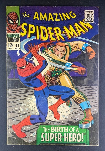 Amazing Spider-Man (1963) #42 VG+ (4.5) Mary Jane Watson Revealed; 2nd App Rhino