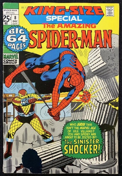 Amazing Spider-Man Annual (1971) #8 FN+ (6.5) Shocker cover & story