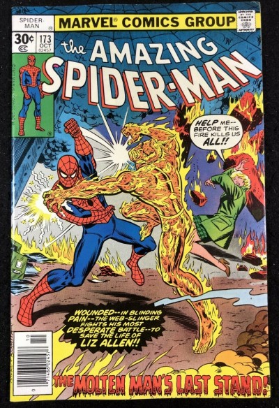 Amazing Spider-Man (1963) #173 VF (8.0) Molten Man Cover