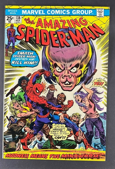 Amazing Spider-Man (1963) #138 VF/NM (9.0) 1st App/Origin Mindworm Gil Kane