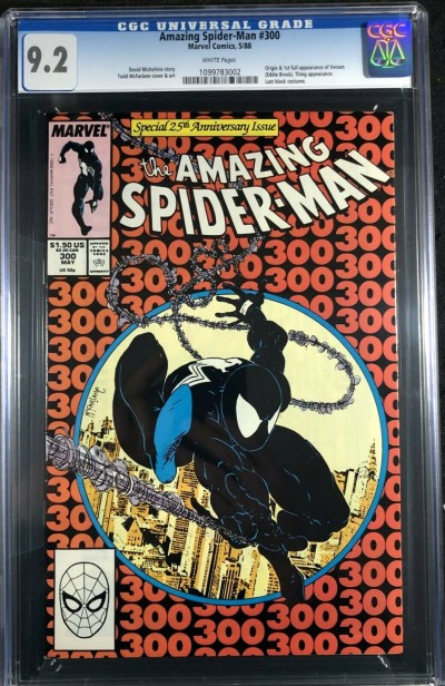 Amazing Spider-Man (1963) #300 CGC 9.2 white pages 1st app Venom (1099783002)