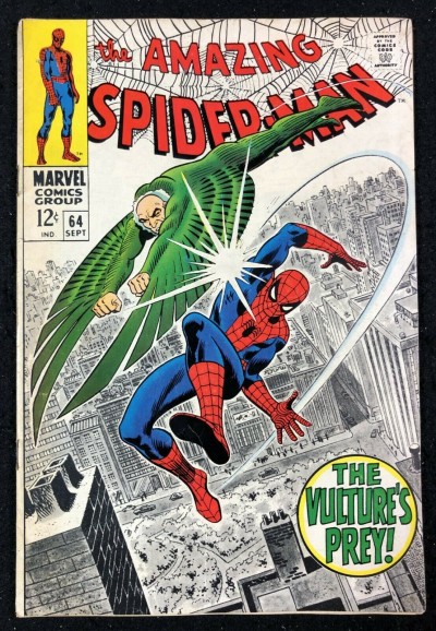 Amazing Spider-Man (1963) #64 VG+ (4.5) Vulture cover & story