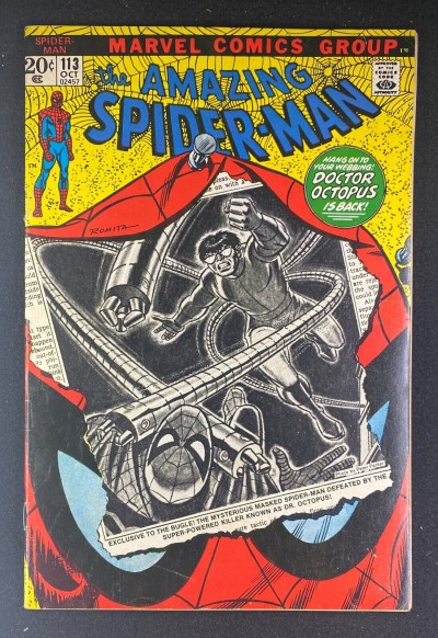 Amazing Spider-Man (1963) #113 FN- (5.5) 1st App Hammerhead John Romita Sr