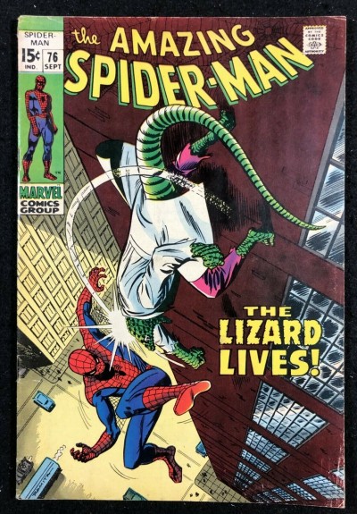 Amazing Spider-Man (1963) #76 VG/FN (5.0) vs Lizard