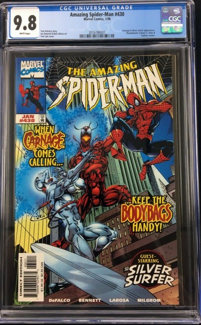 Amazing Spider-Man (1963) #430 CGC 9.8 Carnage & Silver Surfer app (2016786007)
