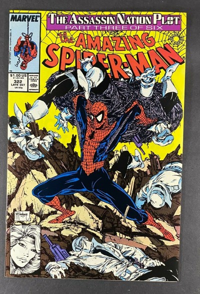 Amazing Spider-Man (1963) #322 NM (9.4) Silver Sable App Todd McFarlane Art