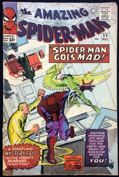 Amazing Spider-Man (1963) #24 GD (2.0) "Spider-Man Goes Mad"