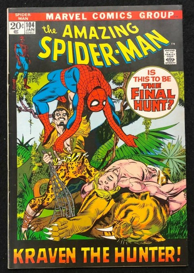 Amazing Spider-Man (1963) #104 FN+ (6.5) Ka-Zar Zabu Kraven