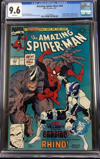 Amazing Spider-Man (1963) #344 CGC 9.6 1st app Cletus Kasady (2016786009)