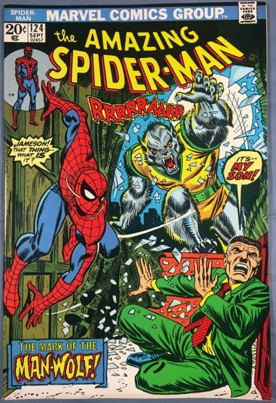 Amazing Spider-Man (1963) #124 VF (8.0) 1st app Man-Wolf