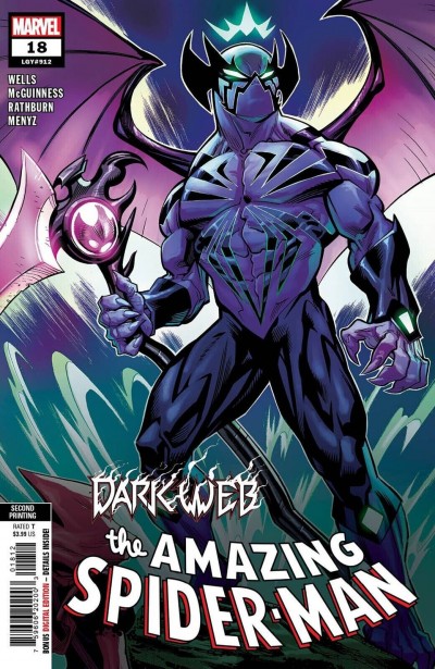 Amazing Spider-Man (2022) #18 NM Second Printing Variant Cover Dark Web