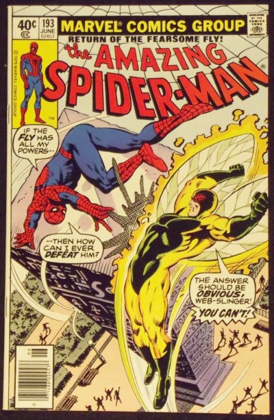 AMAZING SPIDER-MAN #193 NM- VS THE FLY