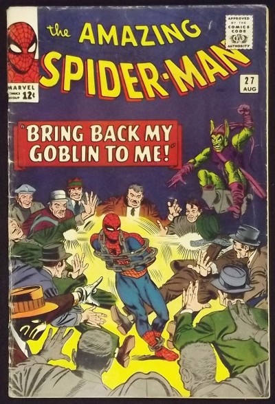 AMAZING SPIDER-MAN #27 FN- EARLY GREEN GOBLIN APPEARANCE