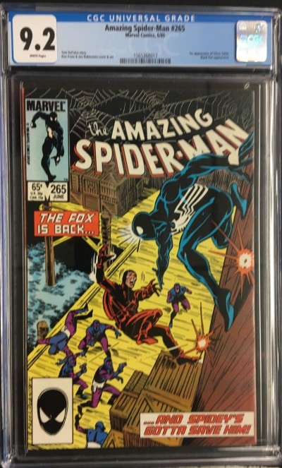 Amazing Spider-man (1963) #265 CGC 9.2 1st Appearance Silver Sable (156368017)