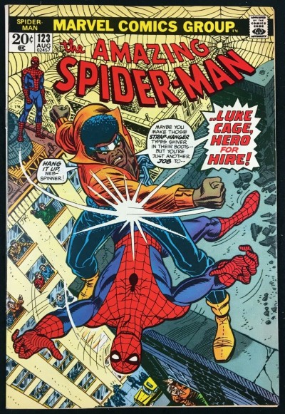 Amazing Spider-Man (1963) #123 VF/NM (9.0) classic Luke Cage battle cover 