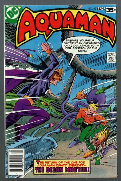 Aquaman (1962) #63 VF+ (8.5) Ocean Master battle cover last issue