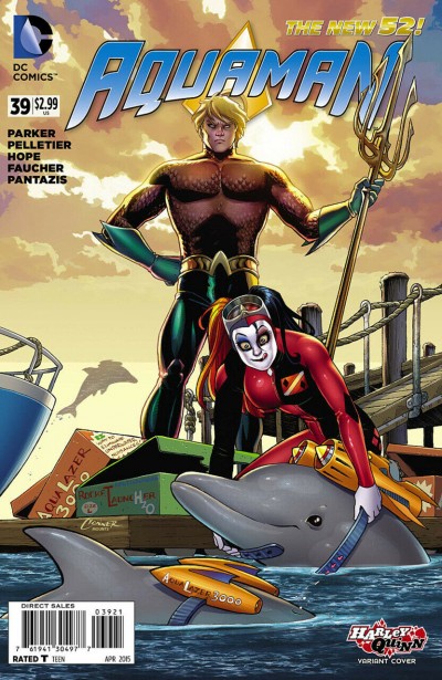 Aquaman (2011) #39 VF/NM-NM Harley Quinn Variant Cover The New 52!