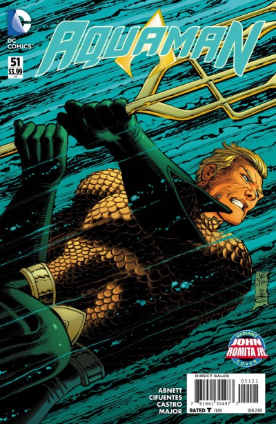 Aquaman (2011) #51 VF/NM (9.0) John Romita Jr variant