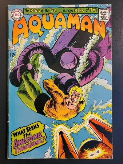 Aquaman #36 (1967) FN+ (6.5) Cardy 1st APP. TUSKY, CLAW, MAGNETO, & TORPEDO MAN|