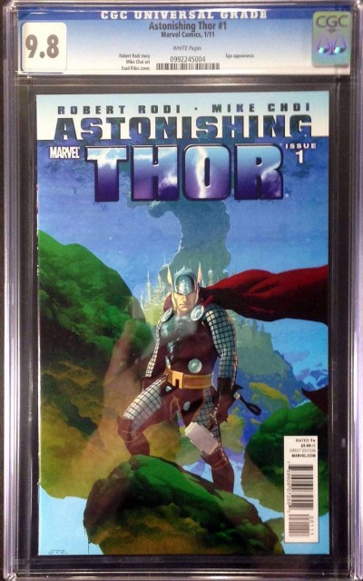 Astonishing Thor (2011) #1 CGC 9.8 Ego app Esad Ribic cover (0992245004)
