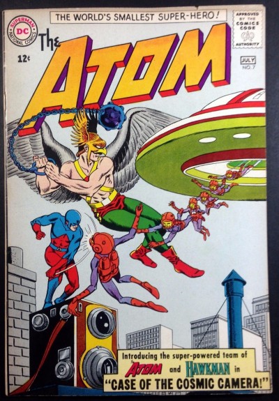 Atom (1962) #7 FN/VF (7.0) 1st Atom/Hawkman team up and early SA Hawkman app.