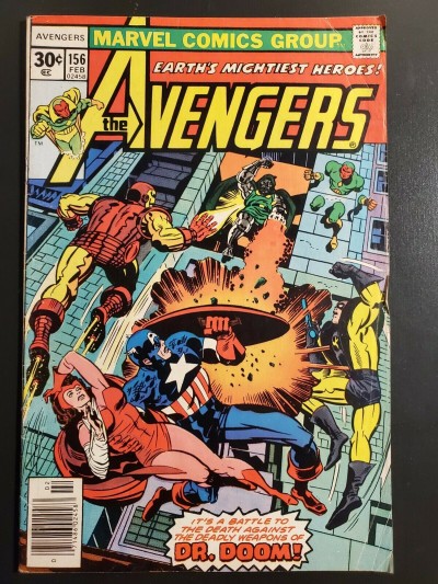 Avengers #156 (1977) VG (4.0) Doctor Doom cover/story |