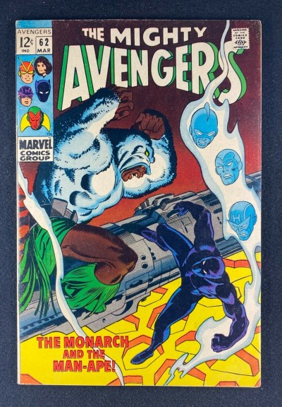 Avengers (1963) #62 FN/VF (7.0) 1st App M'Baku Man-Ape John Buscema Art