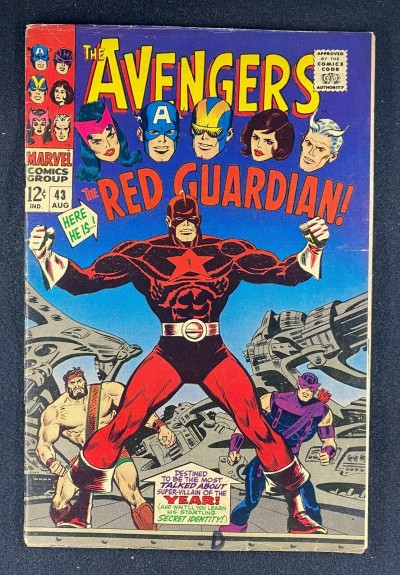 Avengers (1963) #43 FN (6.0) 1st App Red Guardian John Buscmea Cover & Art