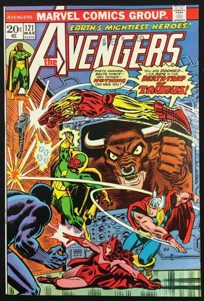 Avengers (1963) #121 VF- (7.5) part 2 of 4 vs Zodiac