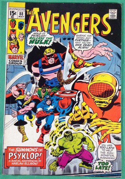 Avengers (1963) #88 FN+ (6.5) story by Harlan Ellison