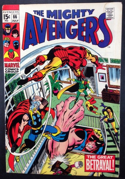 Avengers (1963) #66 VG (4.0) 1st mention of Adamantium Ultron app Barry Smith 