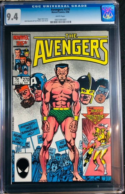 Avengers (1963) #270 CGC 9.4 Under Siege Part 1 of 8 (0931091007)