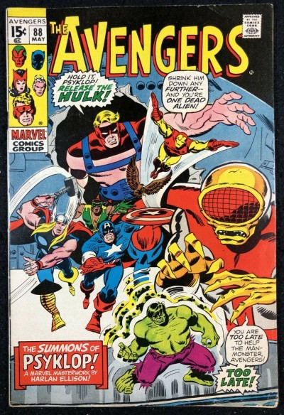Avengers (1963) #88 FN (6.0) Harlan Ellison Hulk Story