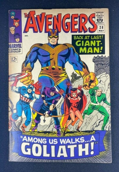 Avengers (1963) #28 FN+ (6.5) 1st Full App The Collector; Goliath Jack Kirby