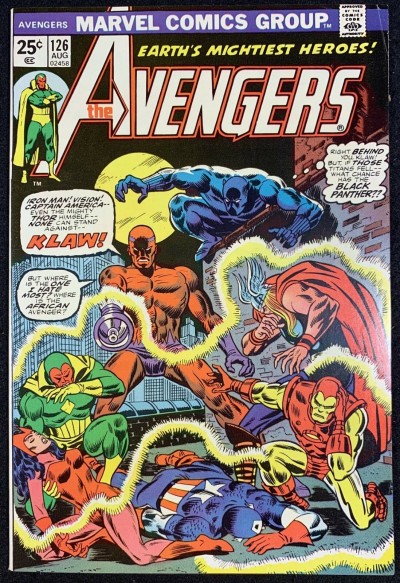 Avengers (1963) #126 VF- (7.5) vs Klaw & Solarr