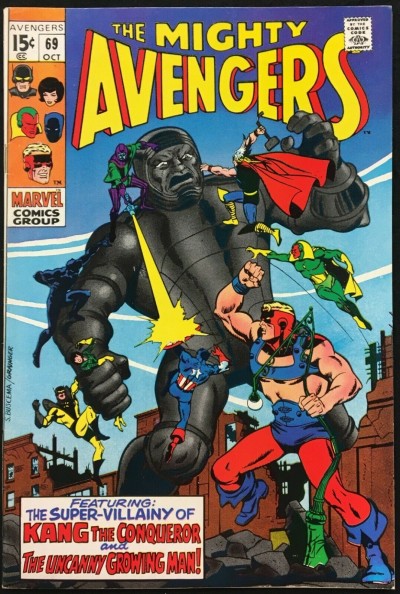 Avengers (1963) #69 VF (8.0) Kang the Conqueror & Grandmaster app