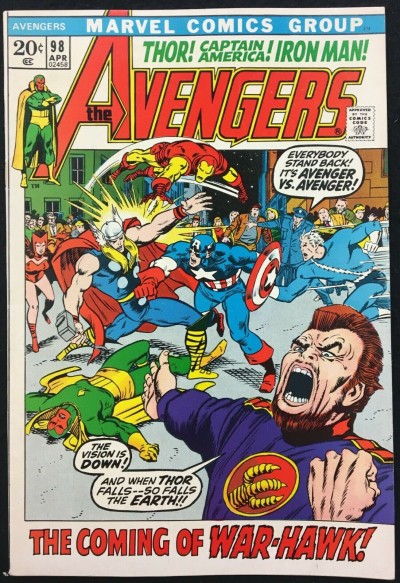 Avengers (1963) #98 VF (8.0) Barry Smith cover & art