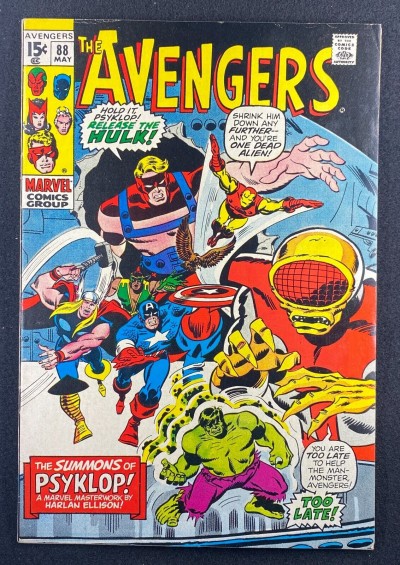 Avengers (1963) #88 FN/VF (7.0) 1st App Psyklop Hulk Iron Man Sal Buscema