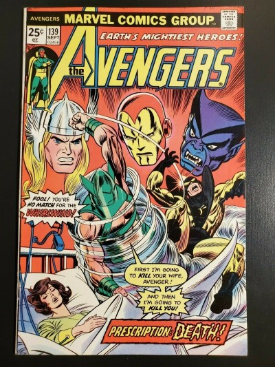 Avengers (1975) #139 NM- (9.2) Gil Kane Wasp Whirlwind|