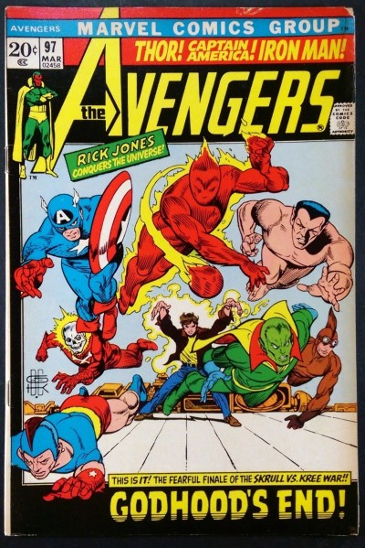 Avengers (1963) #97 VG/FN (5.0) Kree/Skrull war part 9 of 9