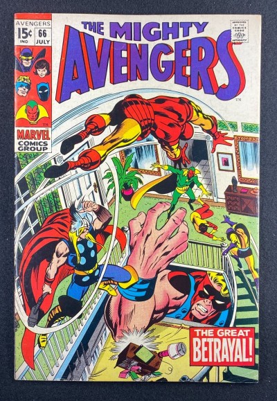 Avengers (1963) #66 FN+ (6.5) Thor Vision John Buscema Barry Windsor-Smith